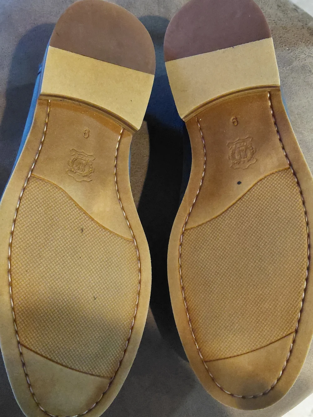 Men's Blue Suede Penny Loafers